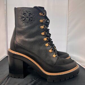 Tory Burch Miller mixed material lug sole bootie size 8.5